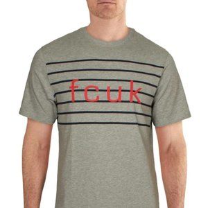 NWT French Connection "fcuk" T Shirt (Heather Grey) L